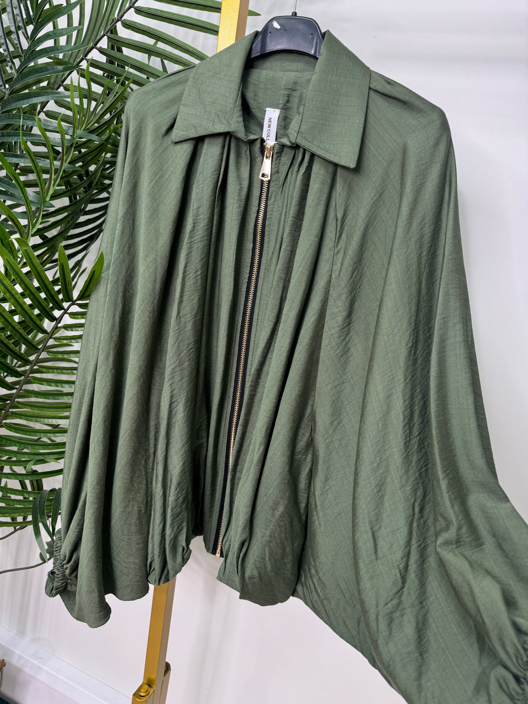 Jazmine Zip Jacket - Khaki