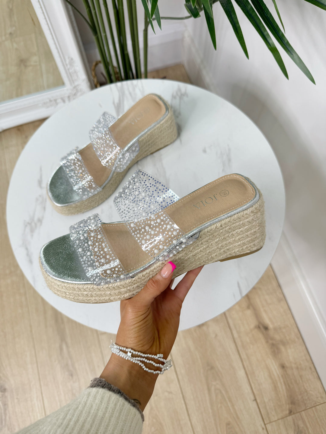 Pippa Wedges - Silver