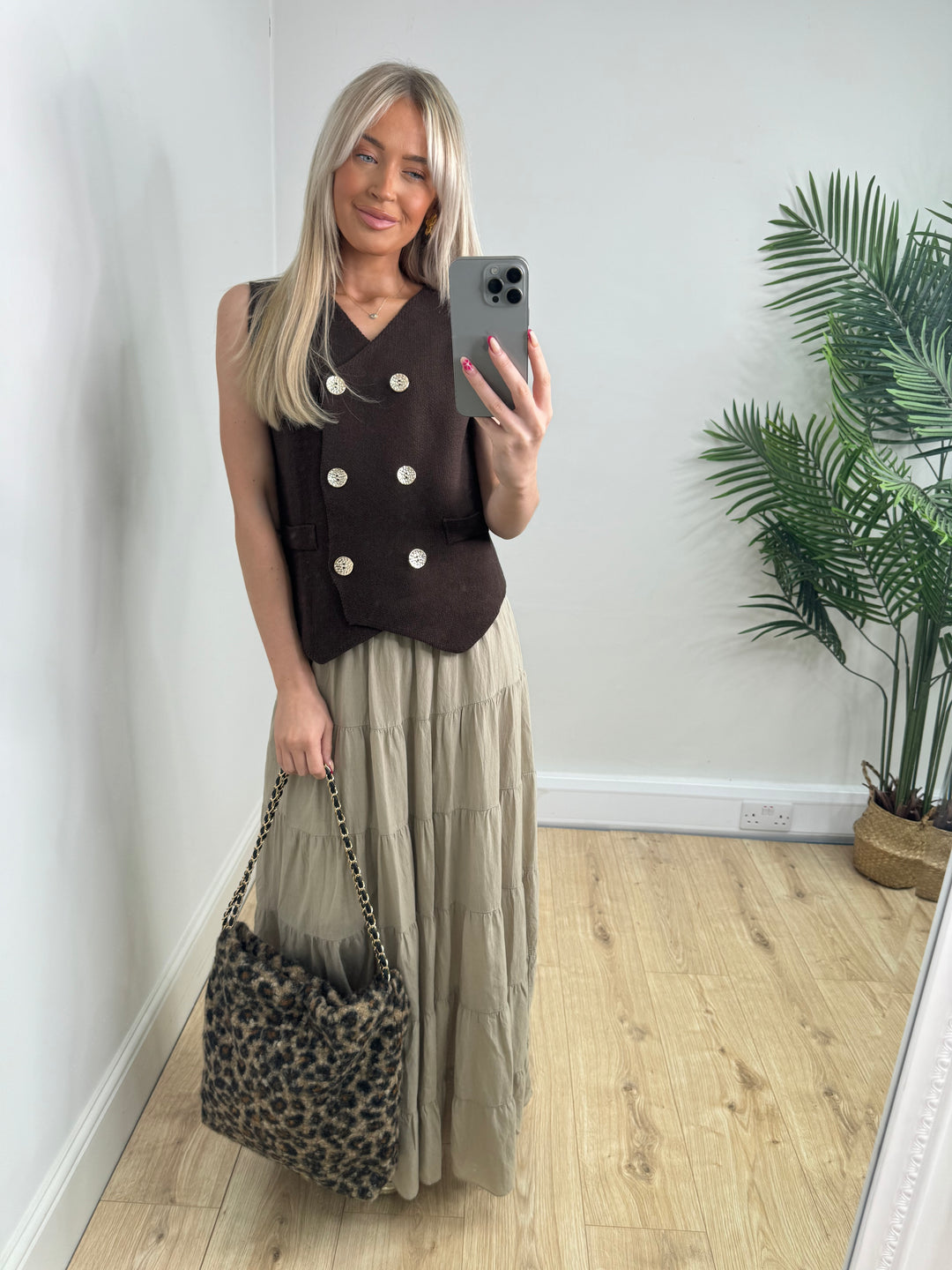 Thea Waistcoat - Chocolate