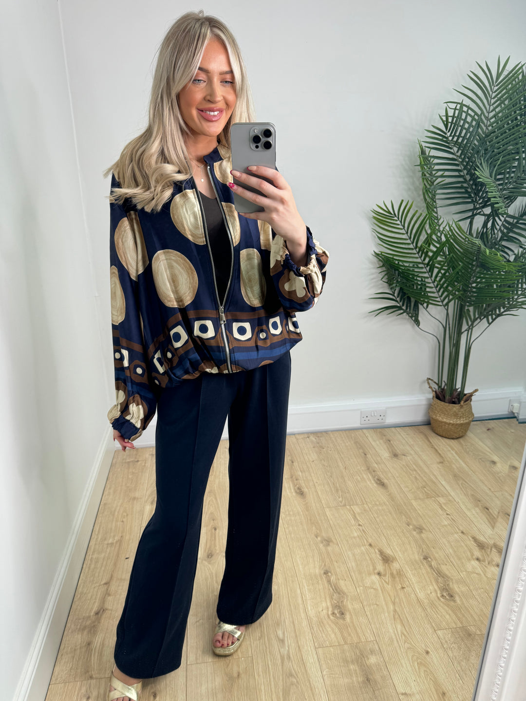 Polka Bomber - Black