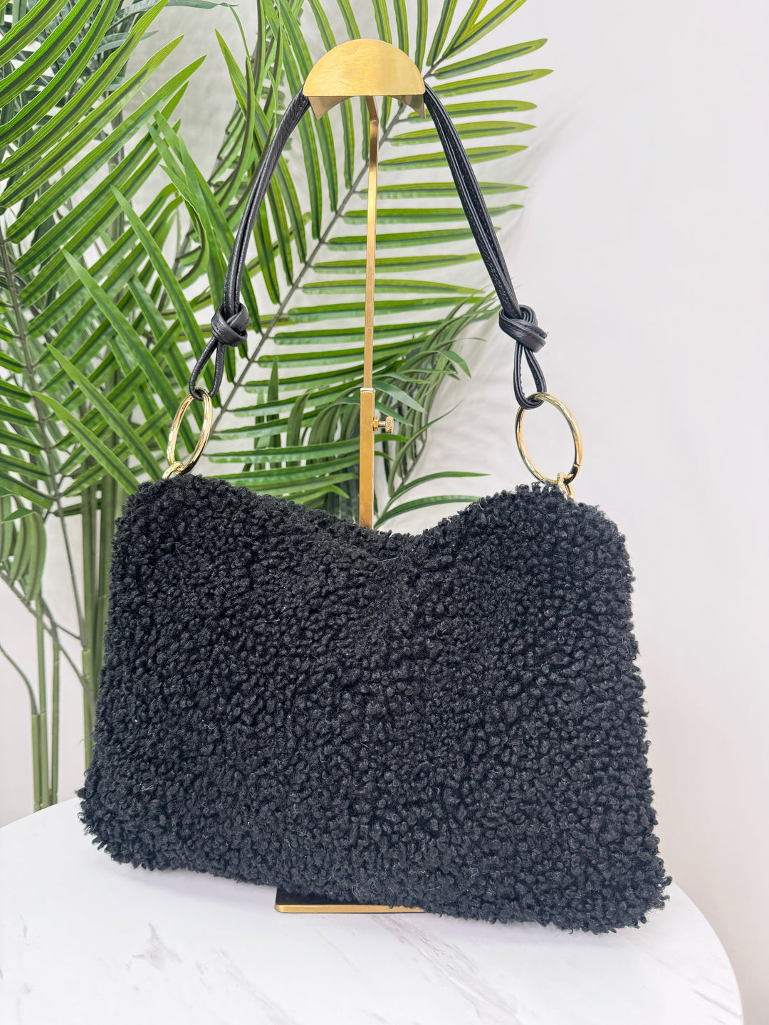 Borg Teddy bag - Black