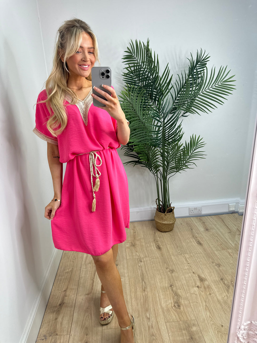 Bobi Dress - Hot Pink