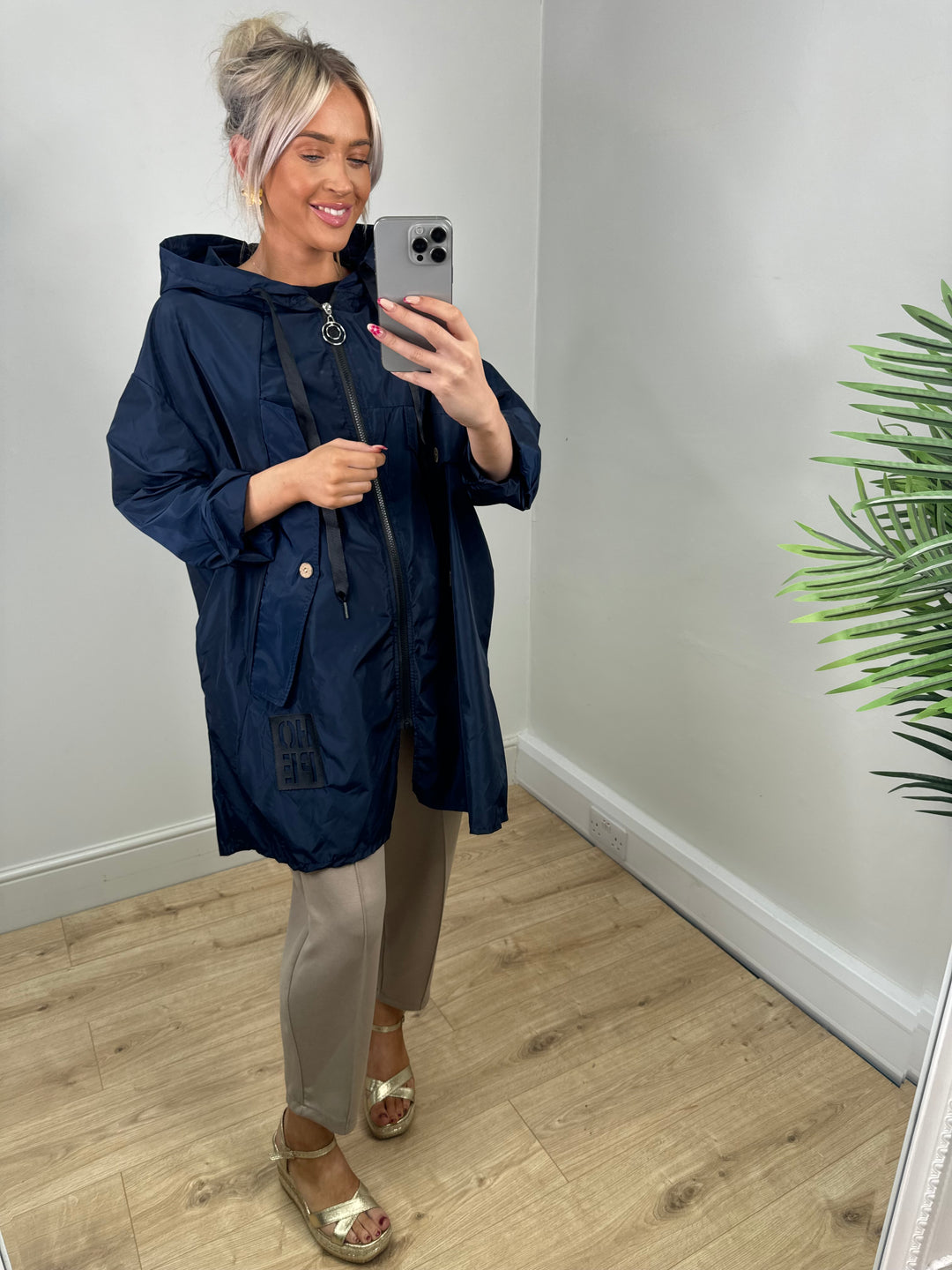 Hope Rain Mac - Navy