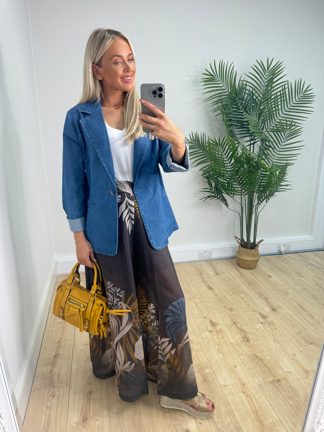 Denim Look Blazer