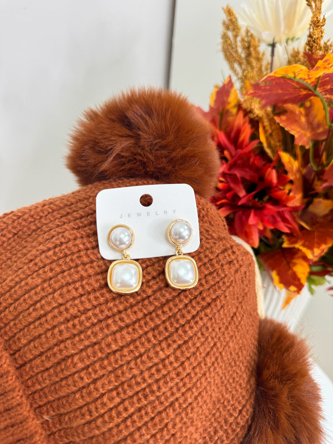 Pearl Droplet Earrings