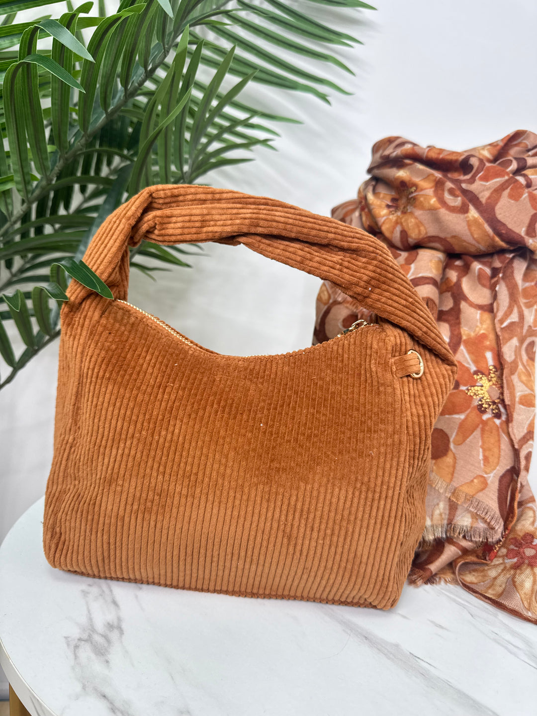 Celia Cord Bag - Tan