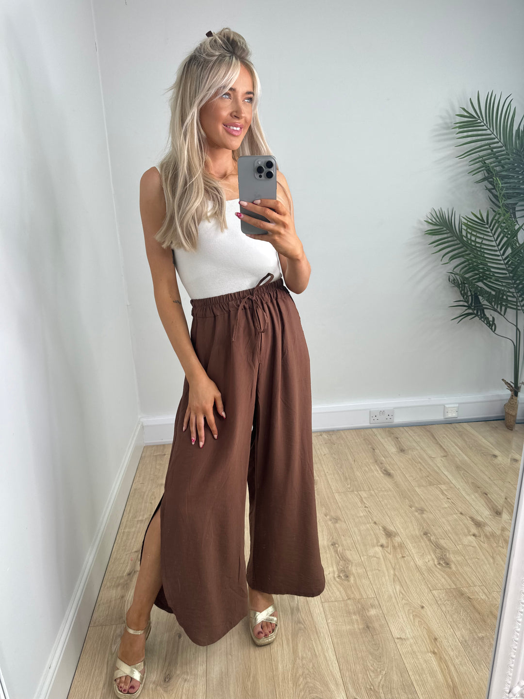 Flora Trousers - Chocolate