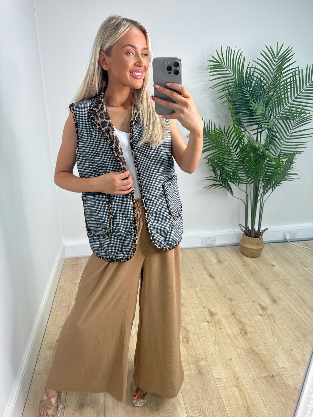 Gingham Summer Gillet