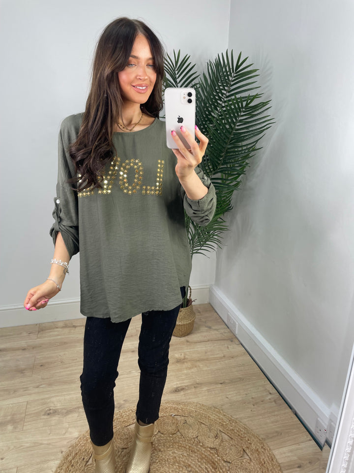 Emily Top - Khaki