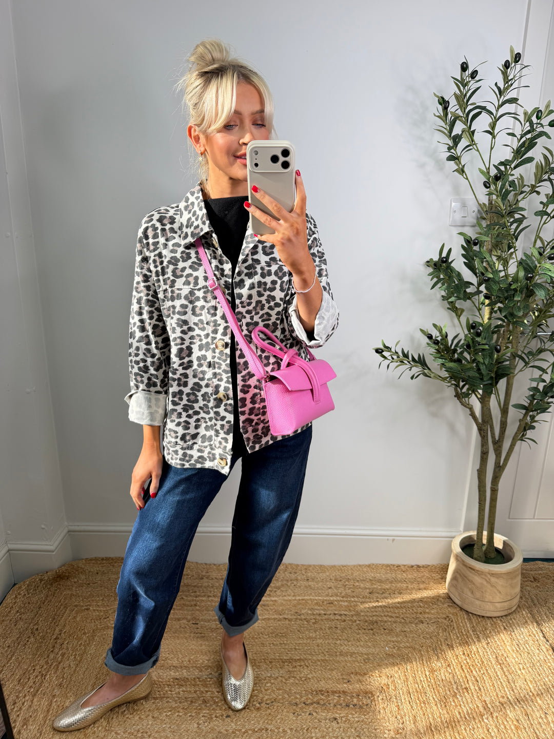 Lucie Leopard Magic Jacket - Cream