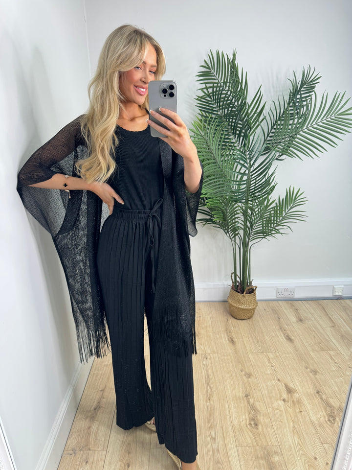Tassel Kaftan - Black