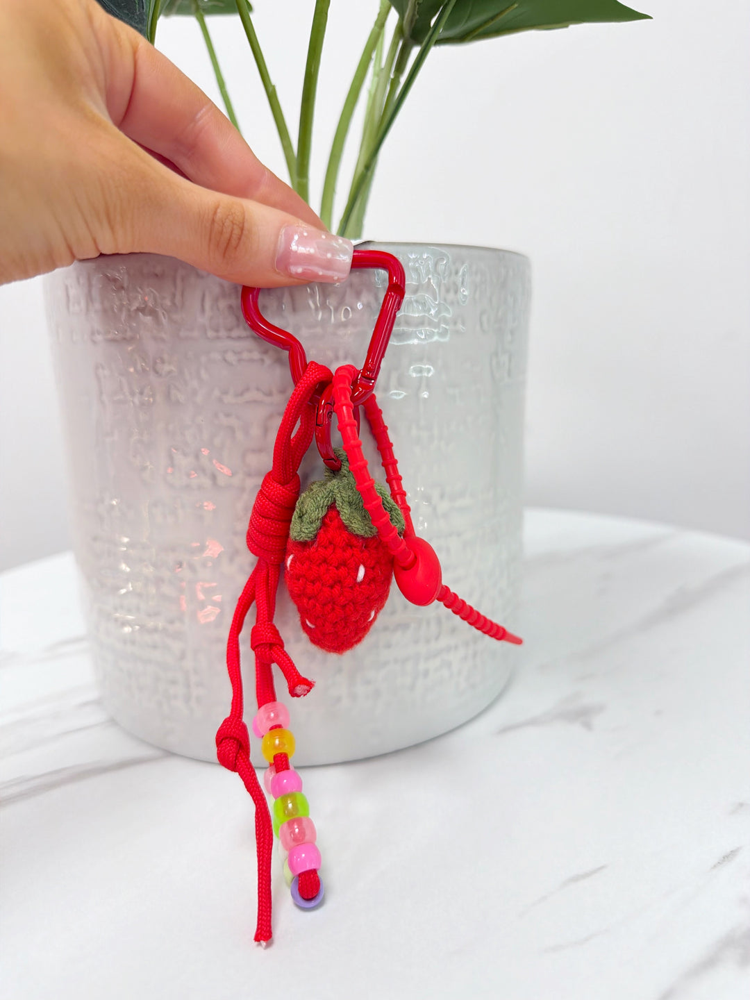 Strawberry Key Chain - Red