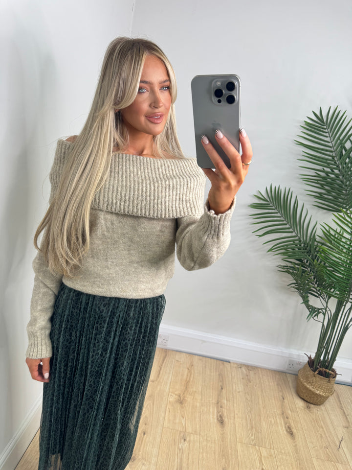 Freya bardot Knit - Beige