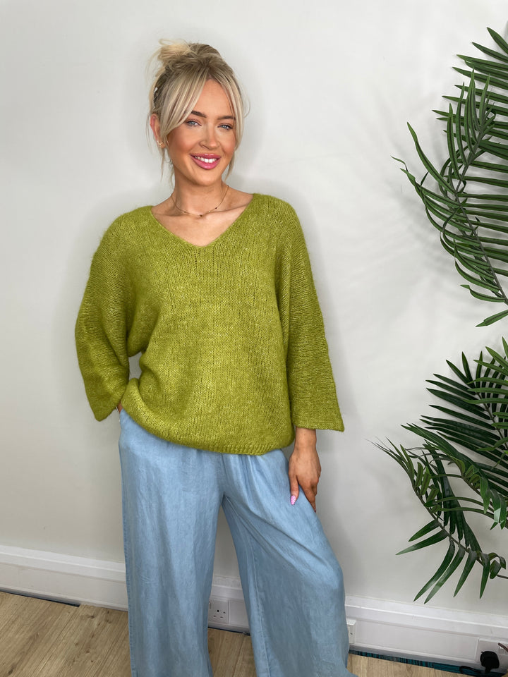 Veronica Soft Knit - Lime