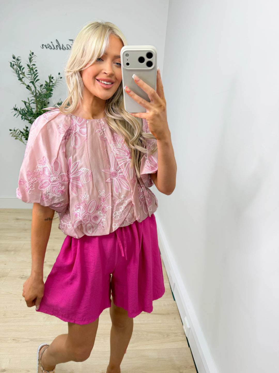 Flower Top - Pink