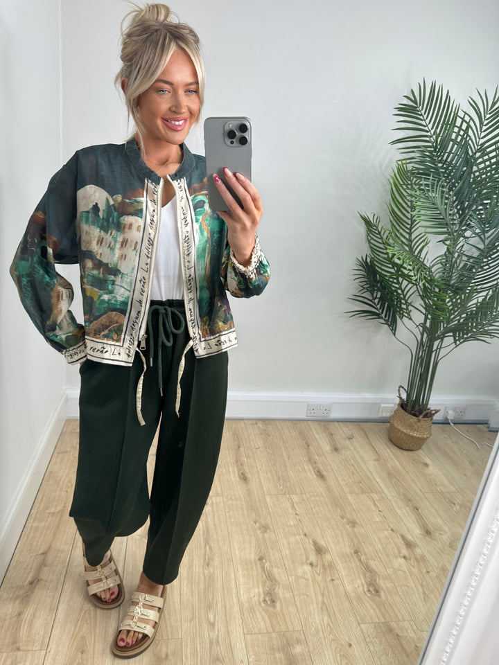 Antonio Bomber Jacket - Emerald