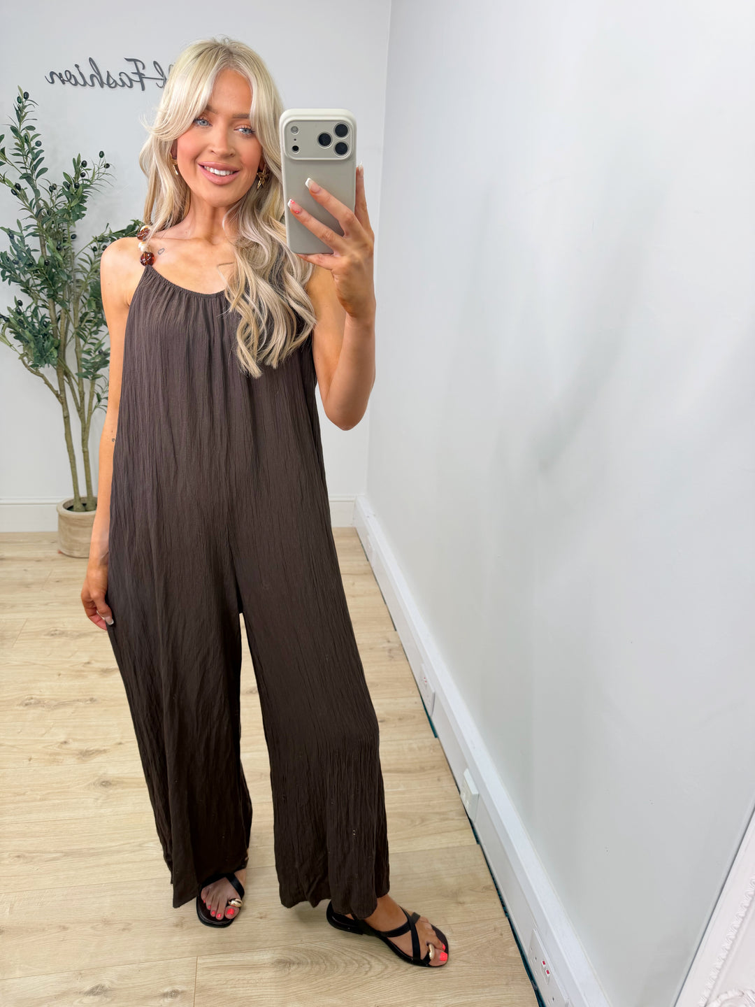 Heidi Jumpsuit - Chocolate