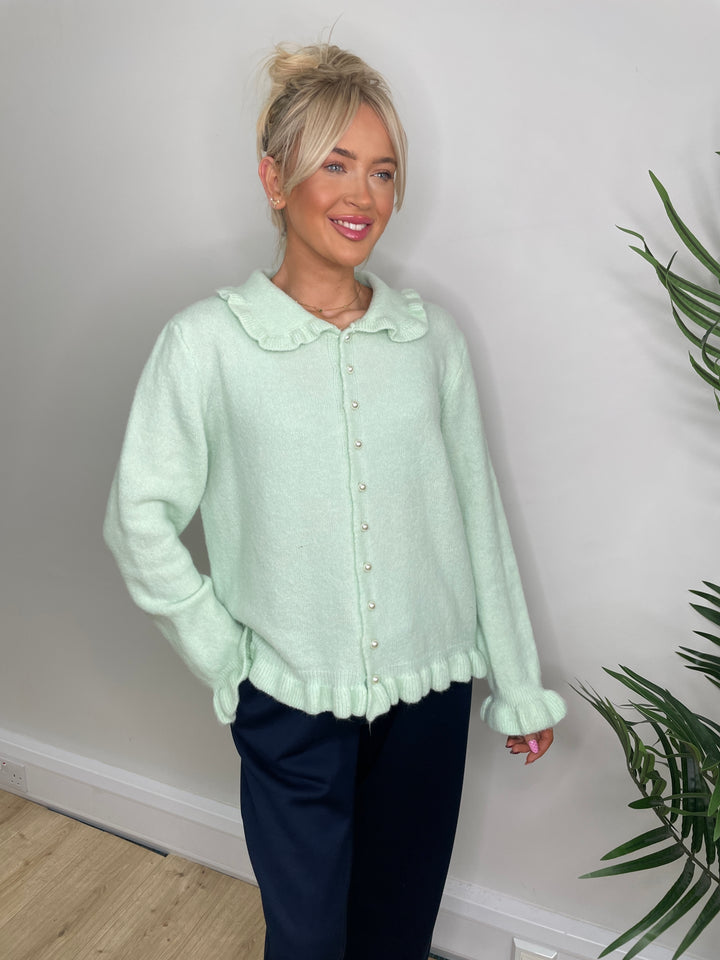 Eloise Frill Knit - Mint