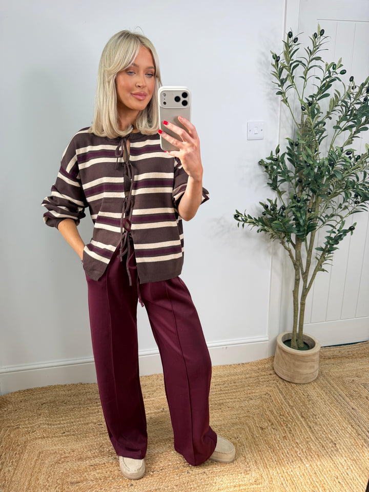 Scarlet Cardigan - Chocolate