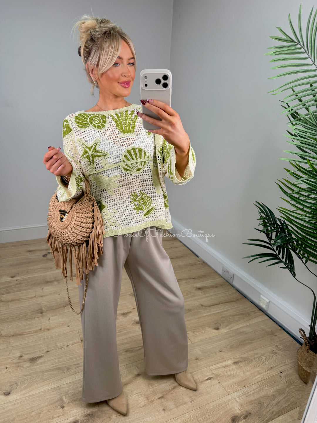 Starfish Crochet Top - Lime
