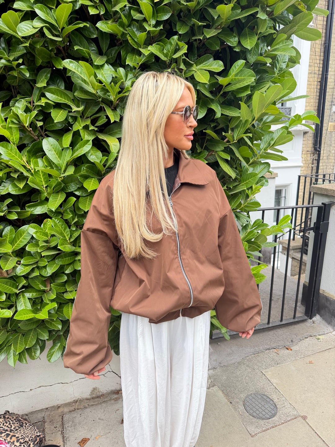 Carlos Stripe Jacket - Chocolate