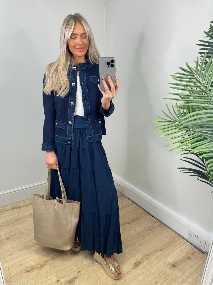 Freya Plain Jacket - Navy
