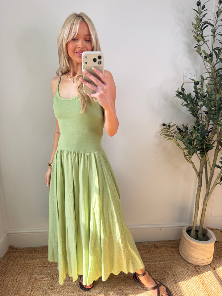 Anaya Dress - Lime