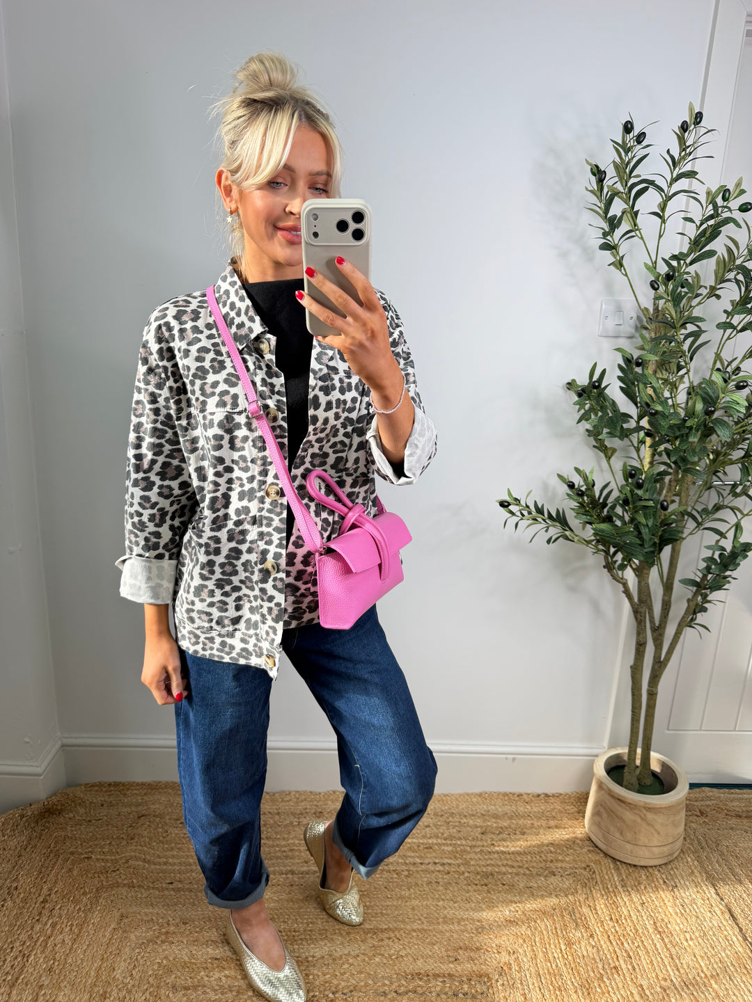 Lucie Leopard Magic Jacket - Cream