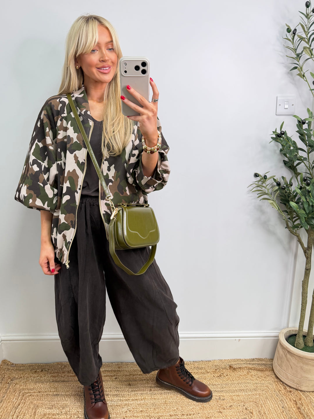 Carina Camo Jersey Bomber