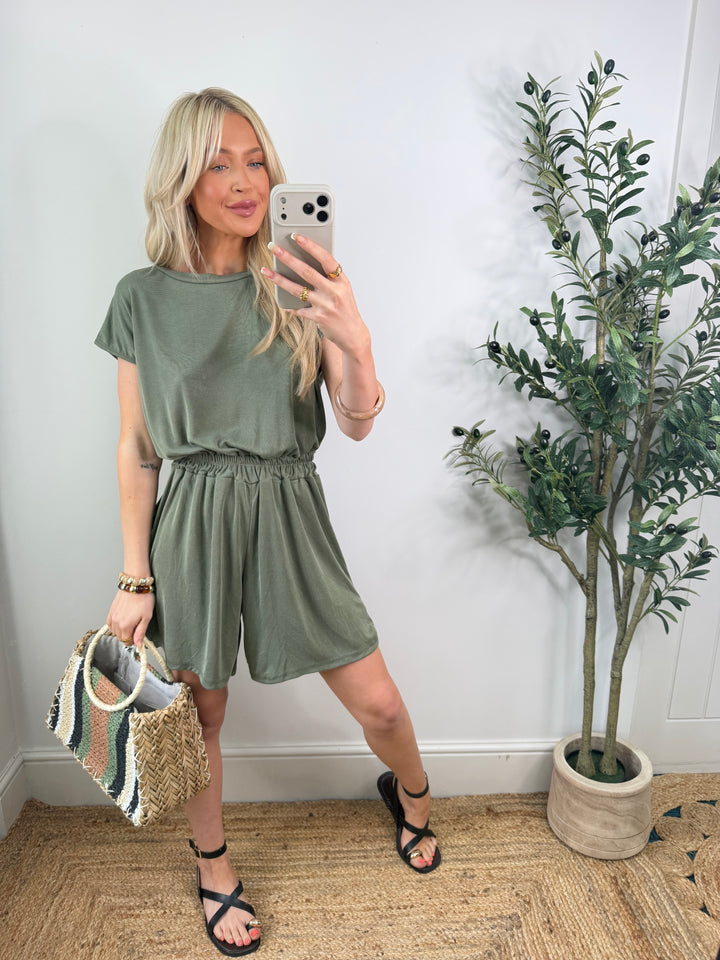 Jalo Playsuit - Khaki
