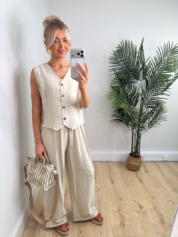 Summer Co-Ord - Beige