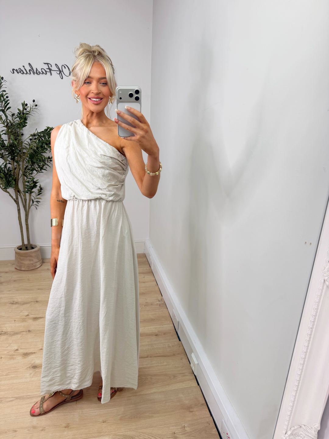 Rodos Dress - Cream
