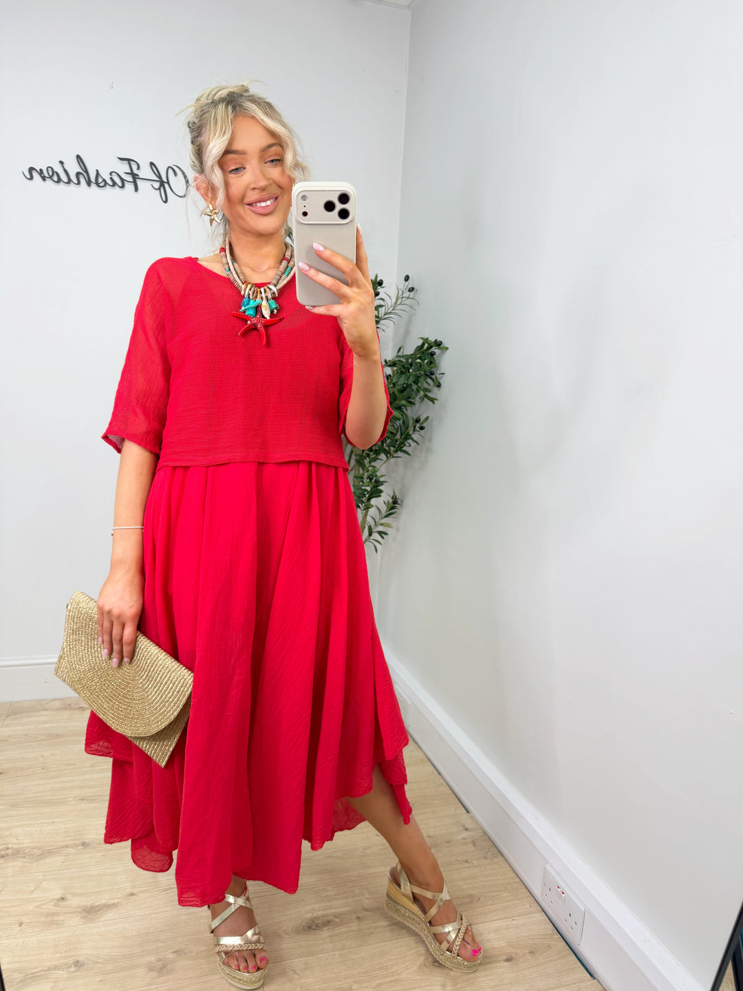 Carmella Dress - Red