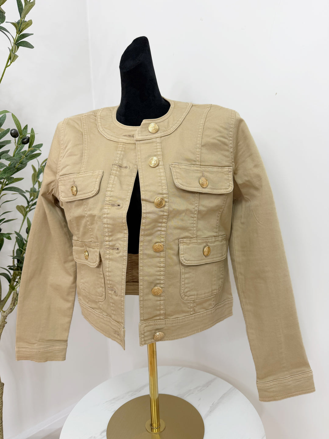 Monica Denim Jacket - Caramel