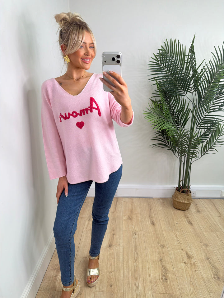 Amour Soft Knit - Baby Pink