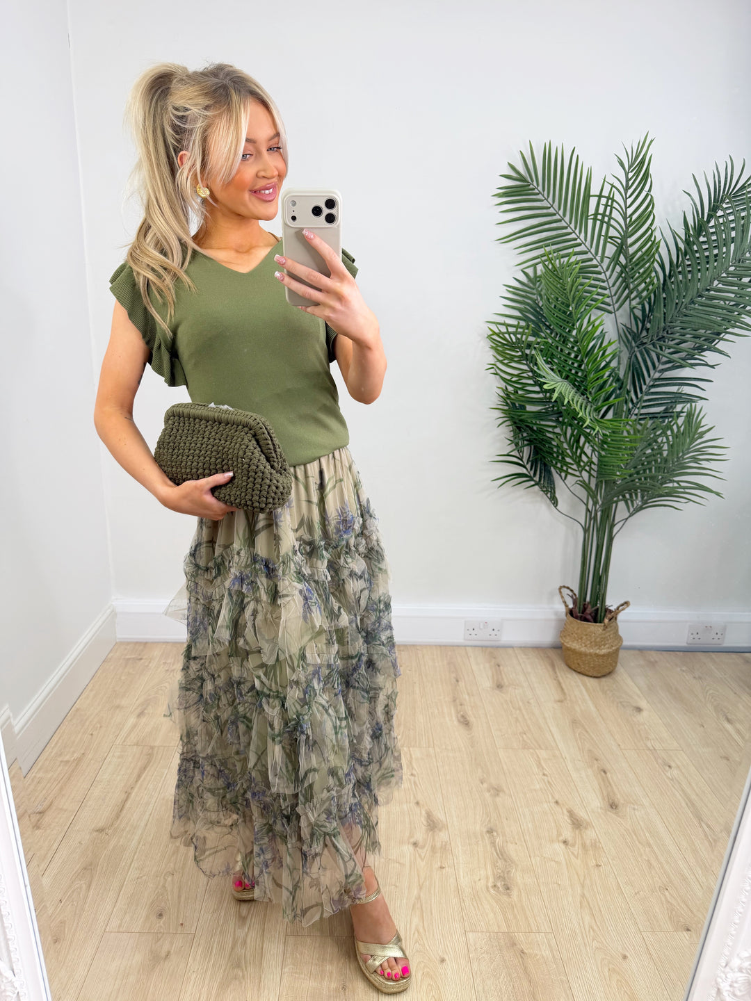 Tulip Tulle Skirt - Floral