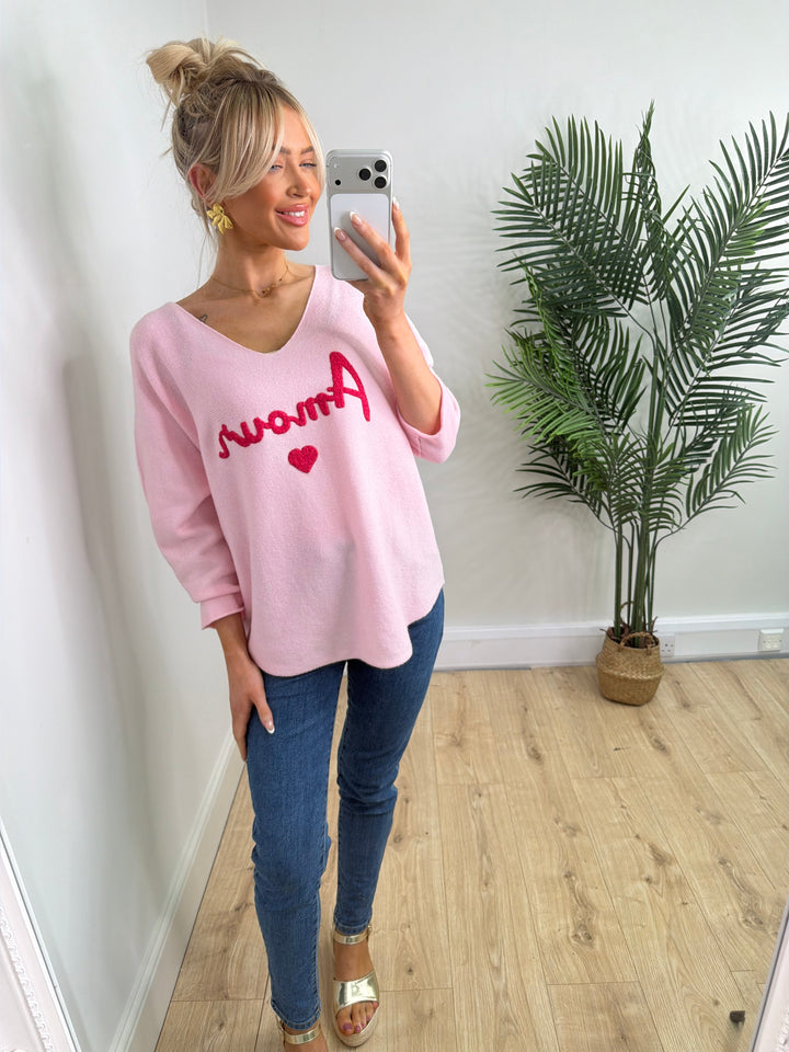 Amour Soft Knit - Baby Pink