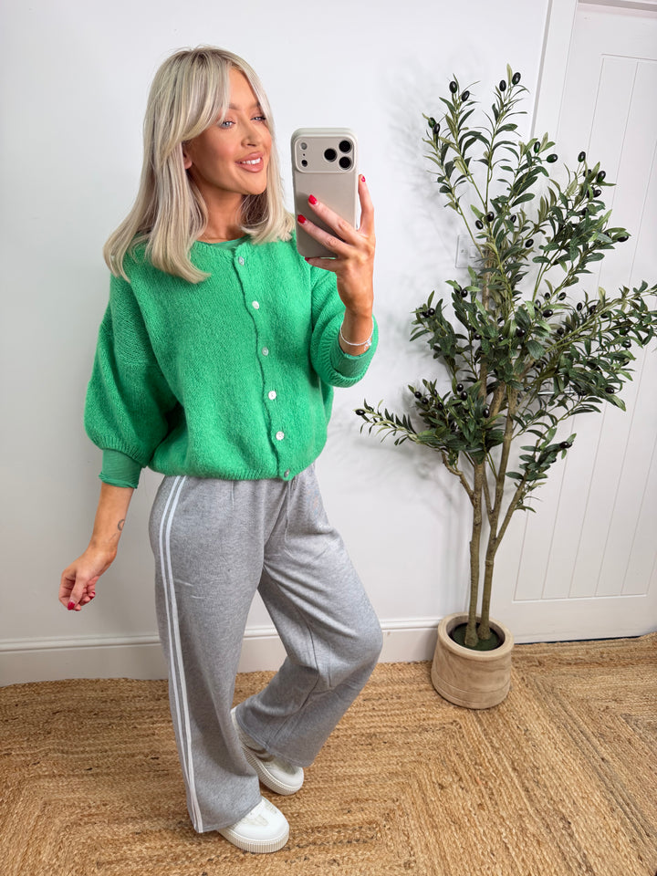 Kassia Cardigan - Shamrock Short Sleeve