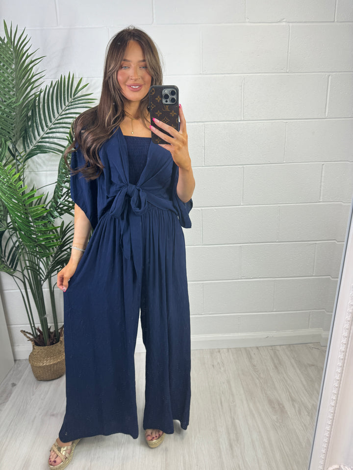 Maeve Jumpsuit Co-ord - Navy