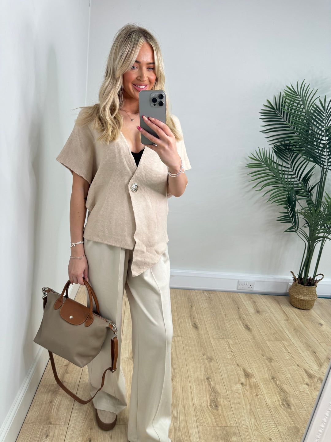 Grace Asymetric Top - Cream