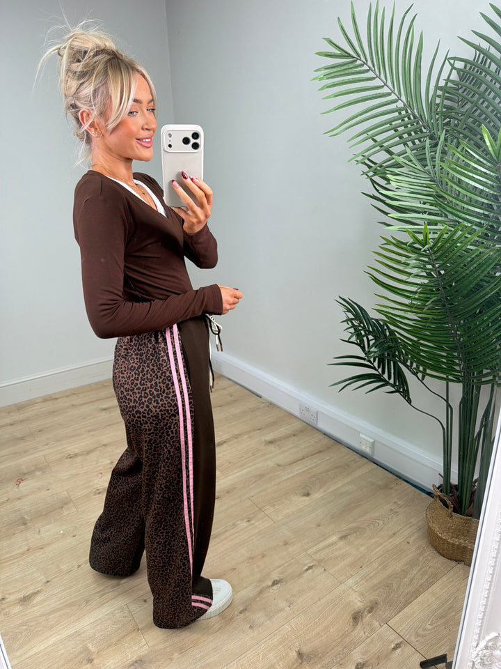 Pixie Joggers - Chocolate & Pink