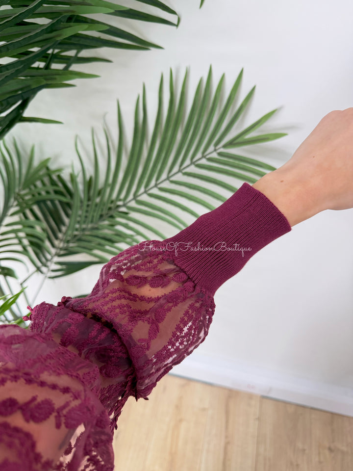 Dexter Top - Burgundy