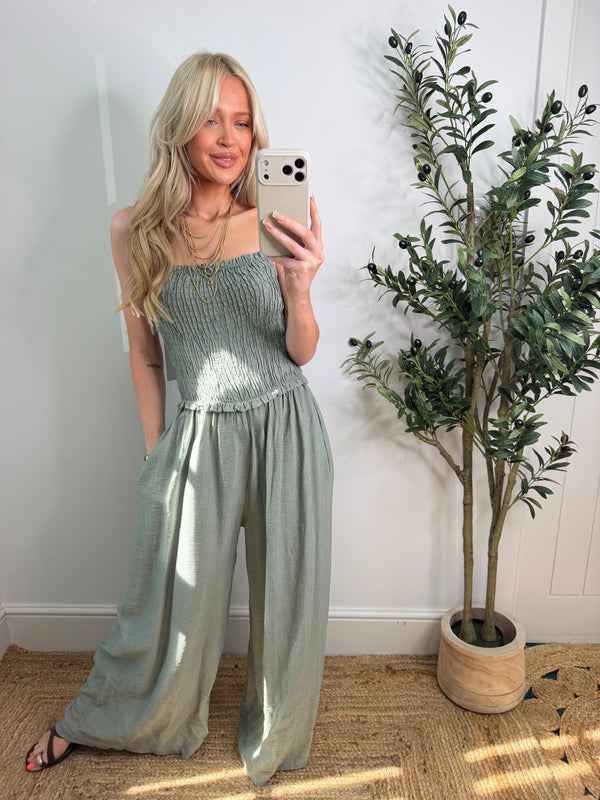 Pennie Jumpsuit - Khaki