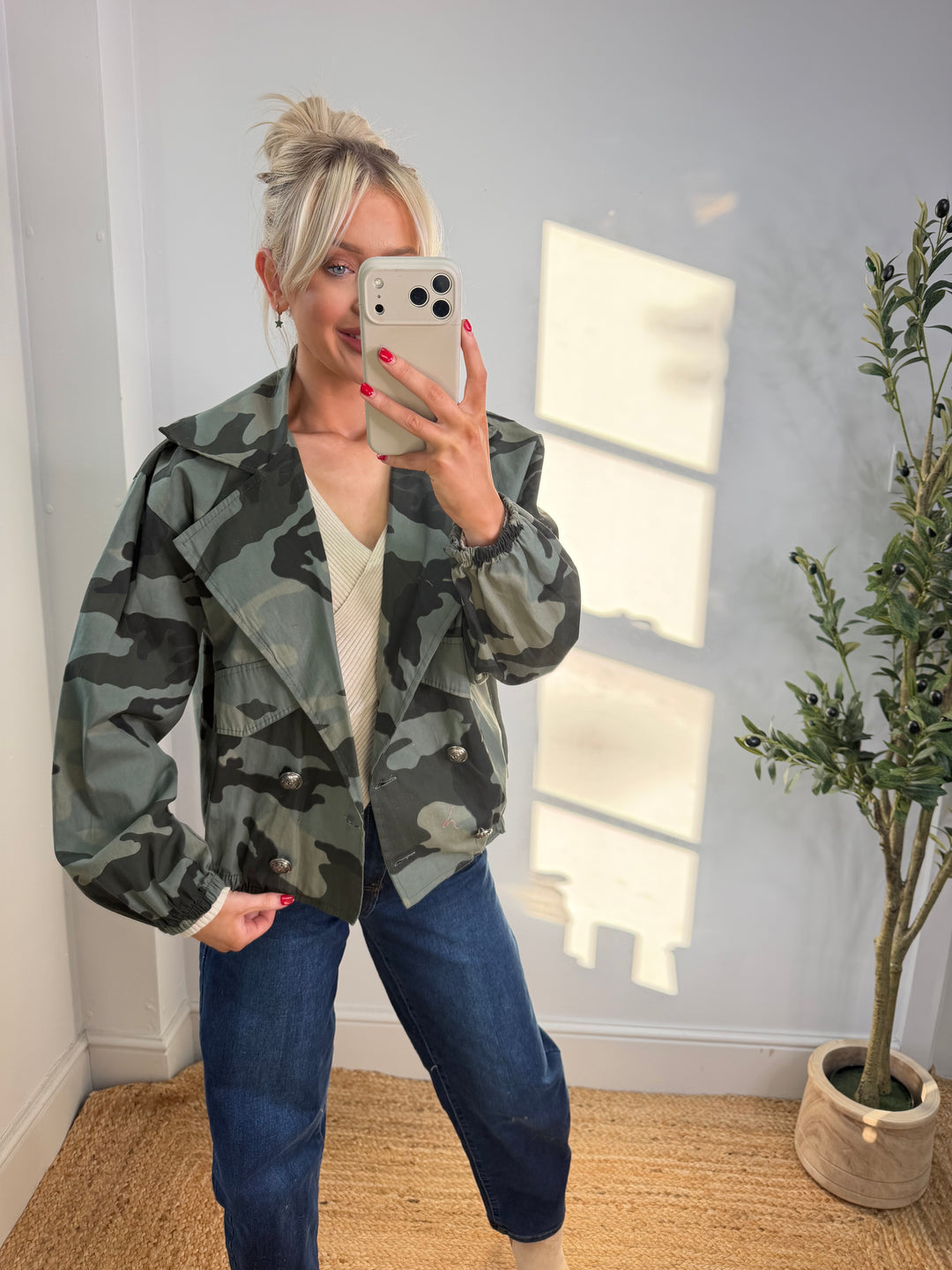 Bev Camo Jacket - Khaki