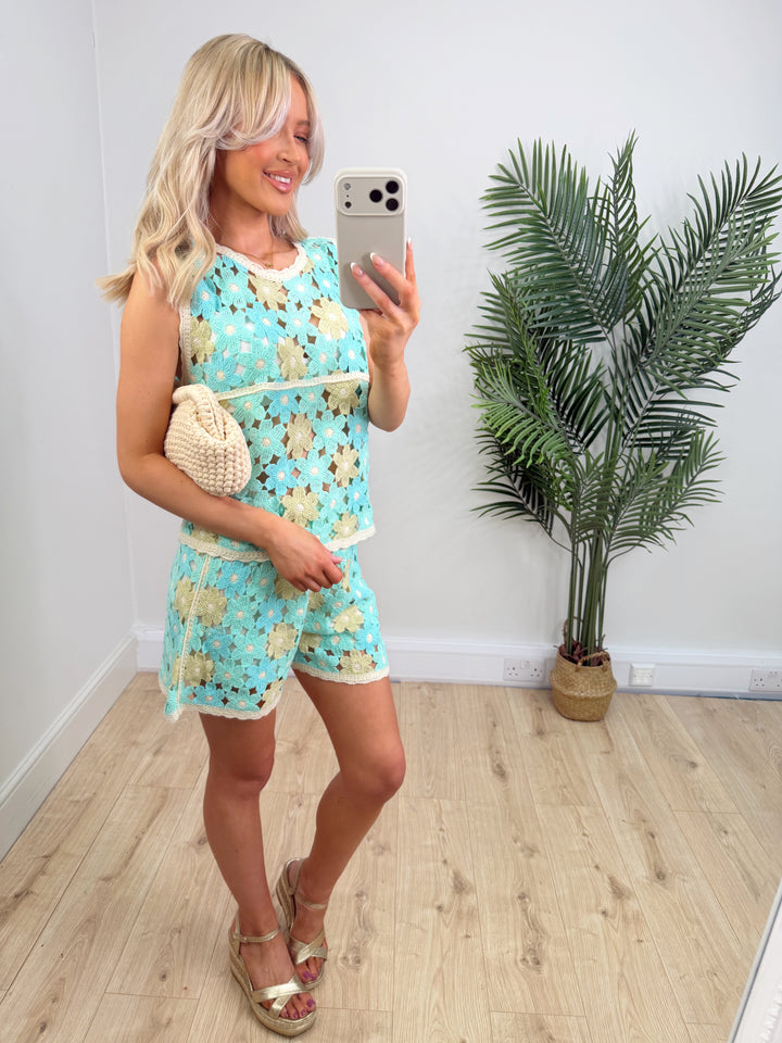 Ibiza Crochet Set - Mint