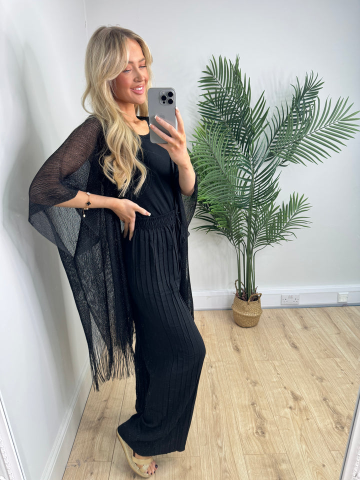 Tassel Kaftan - Black