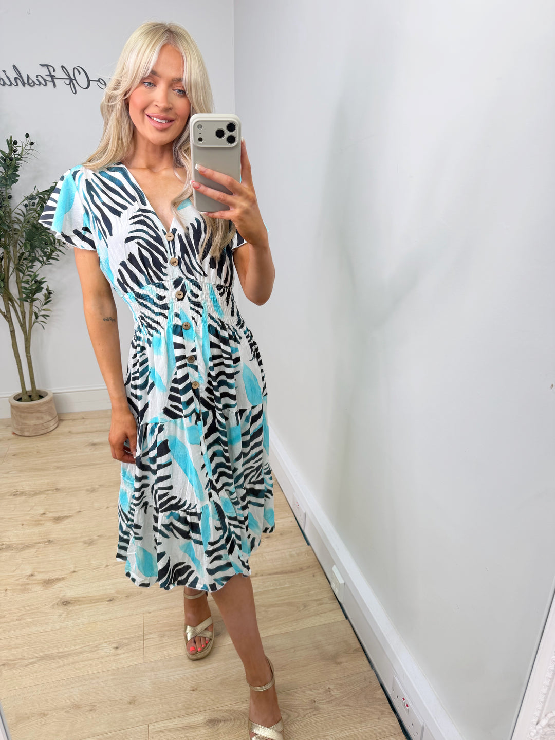Evelyn Dress - Blue