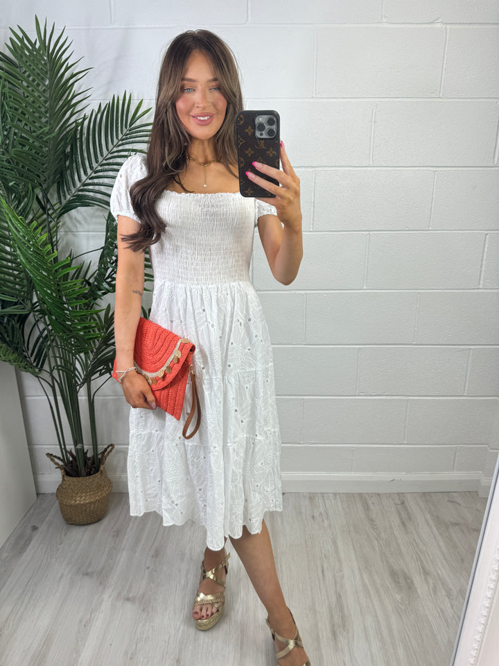 Darina Dress -White
