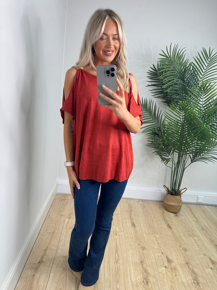 Mary Top - Burnt Orange