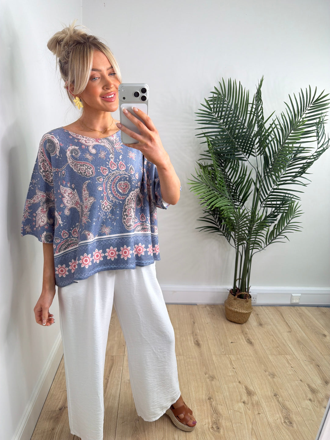 Printed Paisley Kennedy - Blue